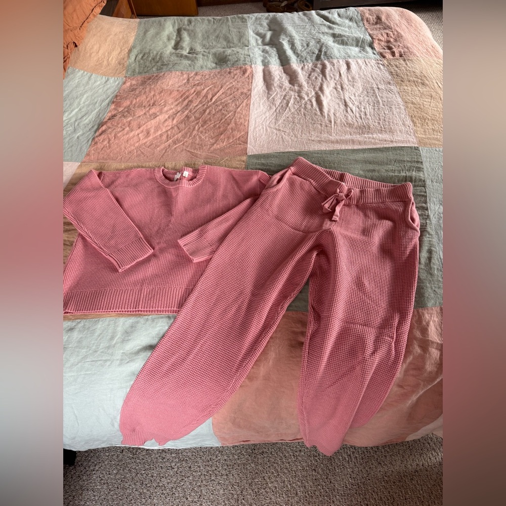 NWOT Cyrus pink sweater set